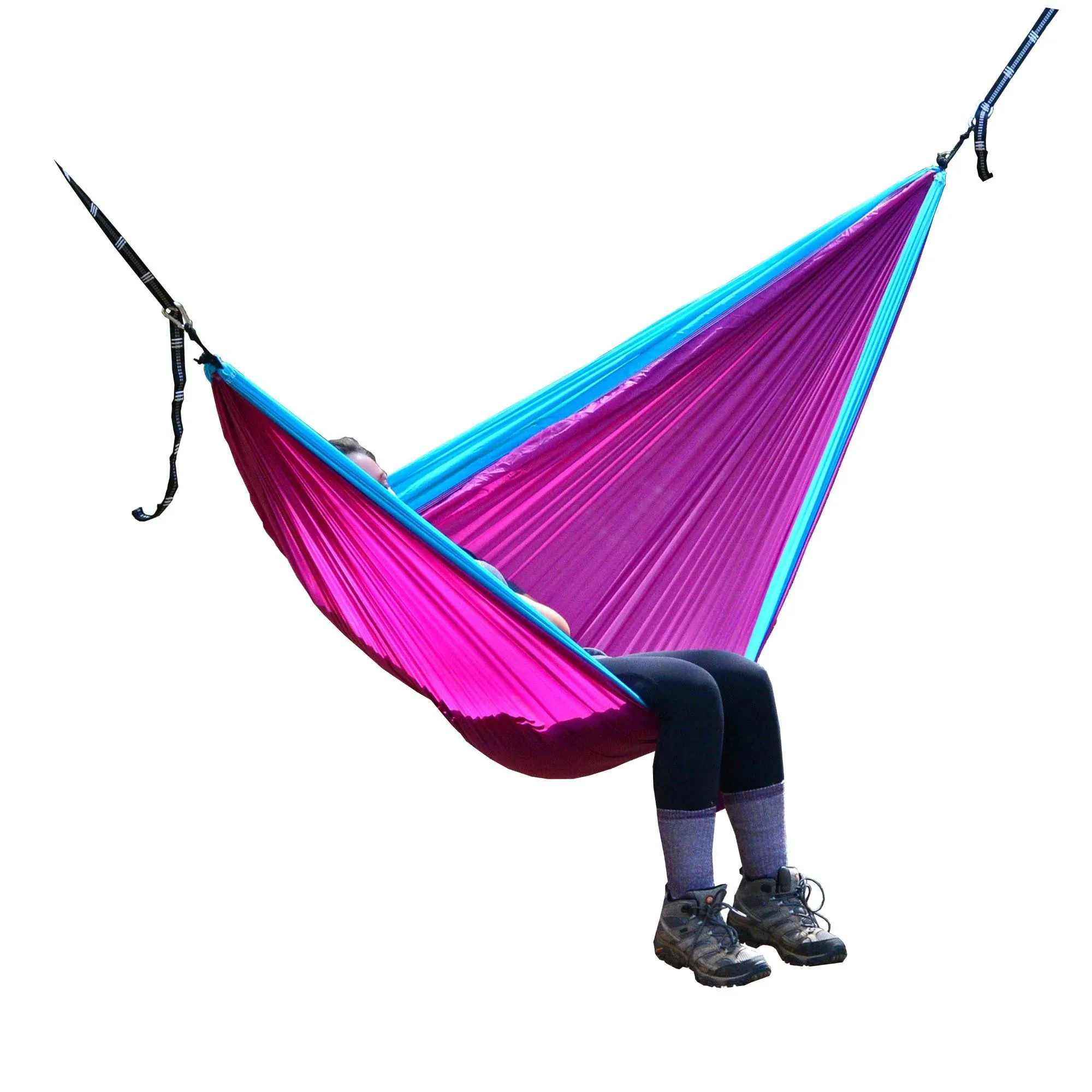 Go2 Traveler Nylon Hammock Light Blue/Purple - Algoma