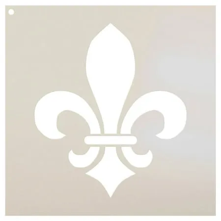 Fleur De Lis Stencil by StudioR12 Versailles French Art - Reusable Mylar Template Painting Chalk Mixed Media Use for Journaling DIY Home Decor - STCL923 SELECT SIZE 9 x 9