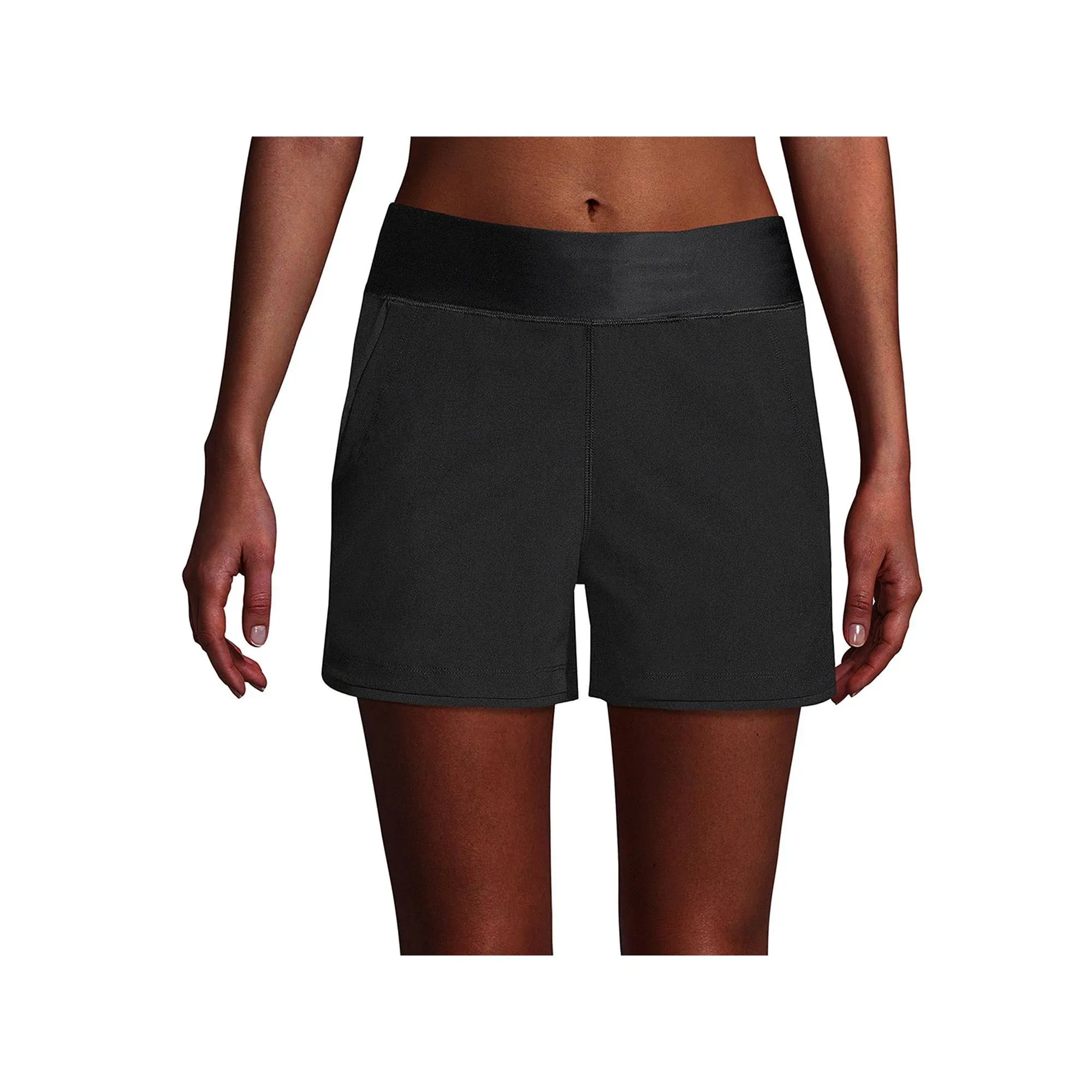 Women's Lands' End 3" Quick Dry Swim Shorts With Panty