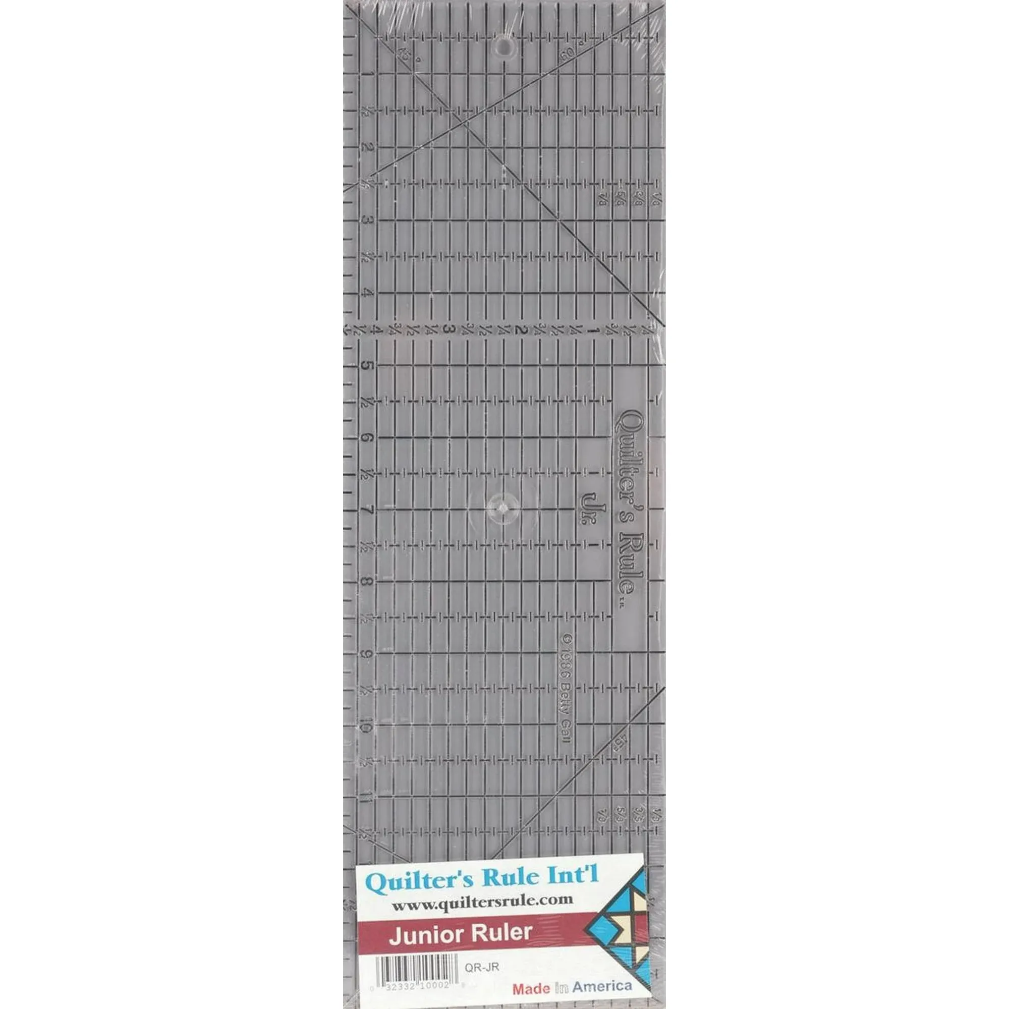 Quilter's Rule Junior 14 x4-1/2 Black Grid