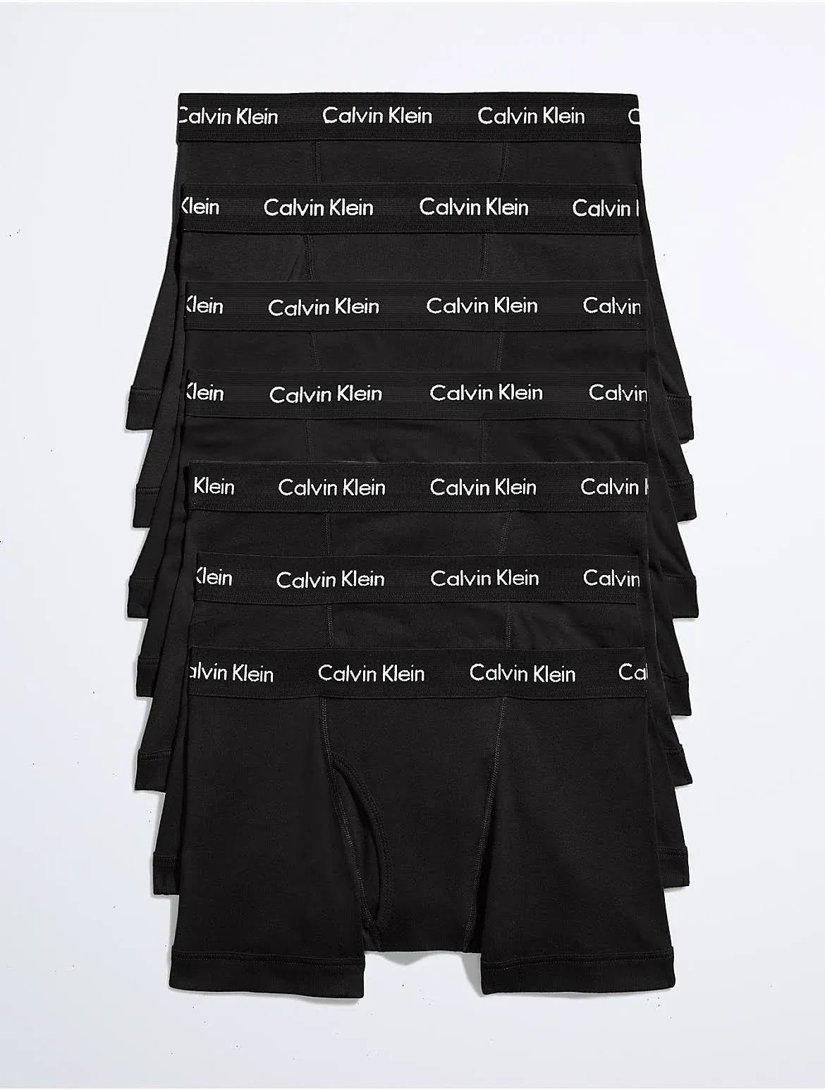 Calvin Klein Men&#039;s Cotton Classics 7-Pack Trunk Medium, 7 Black 