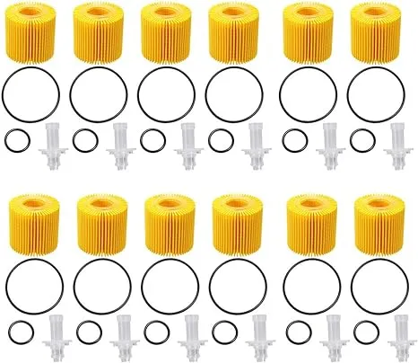 Engine Oil Filter OEM STP S10358 with 12Pcs Replacement for Toyota... 