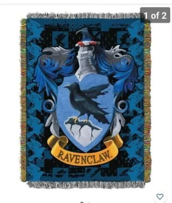 Northwest Woven Tapestry Throw Blanket, 48 x 60 Inches, Ravenclaw Crest