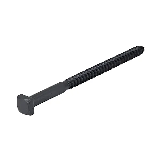 MAKERS BOLT 3/8-in x 3-in Black Color Exterior Lag Screws - BOX OF 25