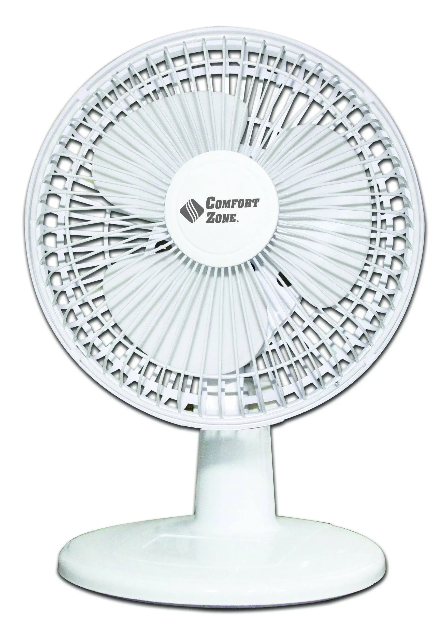 Comfort Zone CZ6D 6 in Table Fan (White)