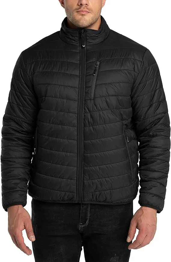 33,000ft Men's Puffer Jacket Lightweight Packable Winter Jacket