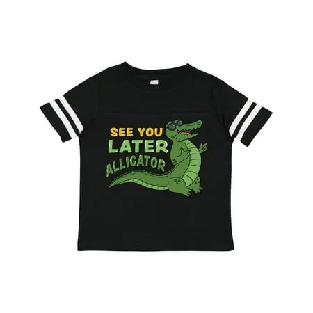 Inktastic See You Later Alligator with Black Sunglasses Gift Toddler Boy or Toddler Girl T-Shirt