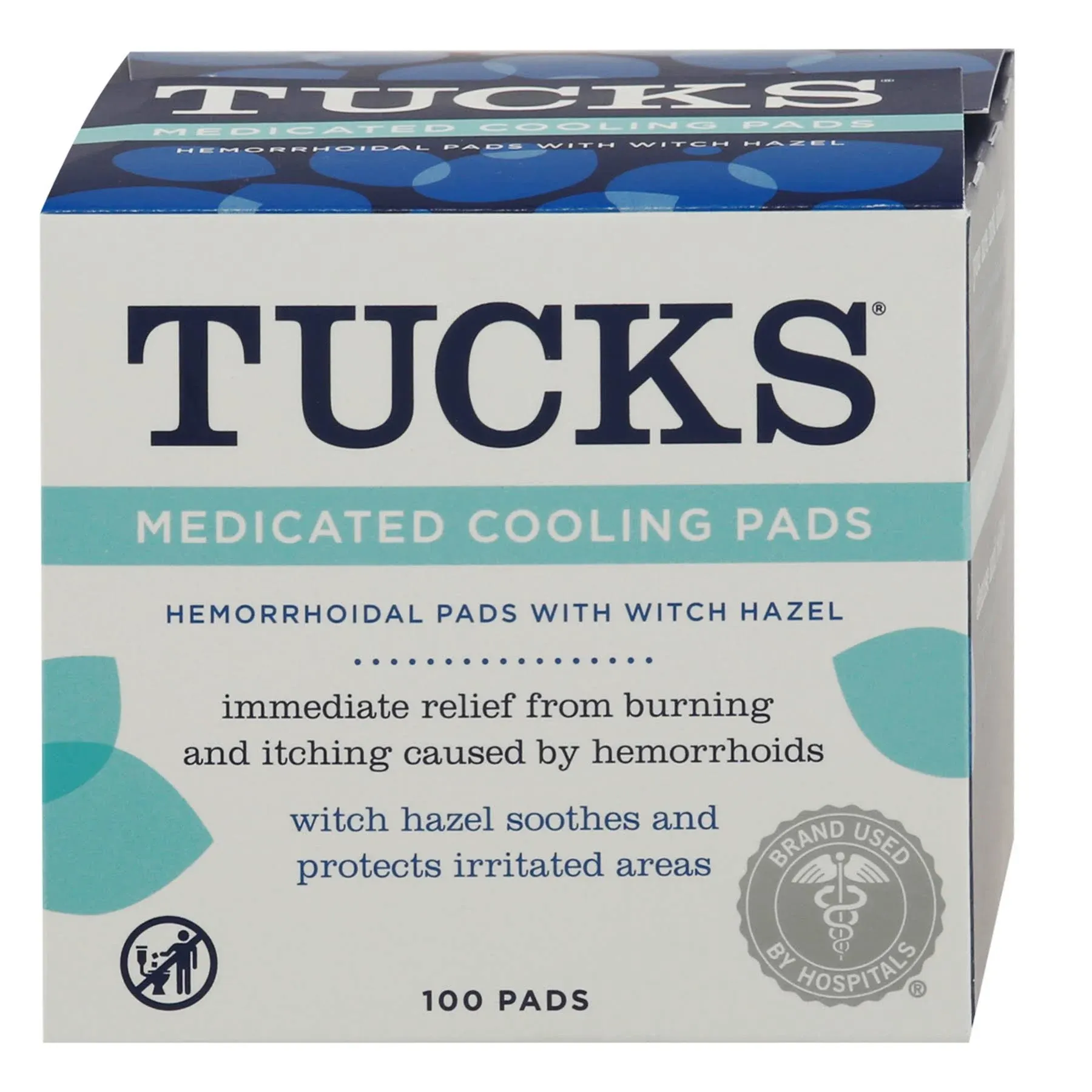 Hemorrhoid Relief Tucks® Pad 100 per Jar