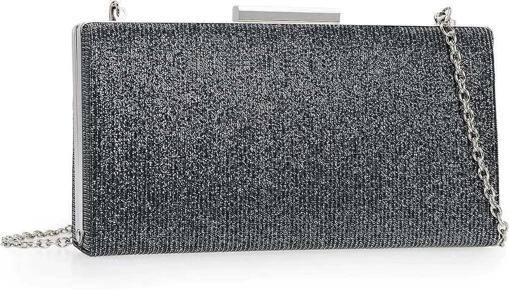 Glistening Glitter Clutch Purse for Women Evening Bag Small Formal Cocktail/Prom/Wedding Party Clutch