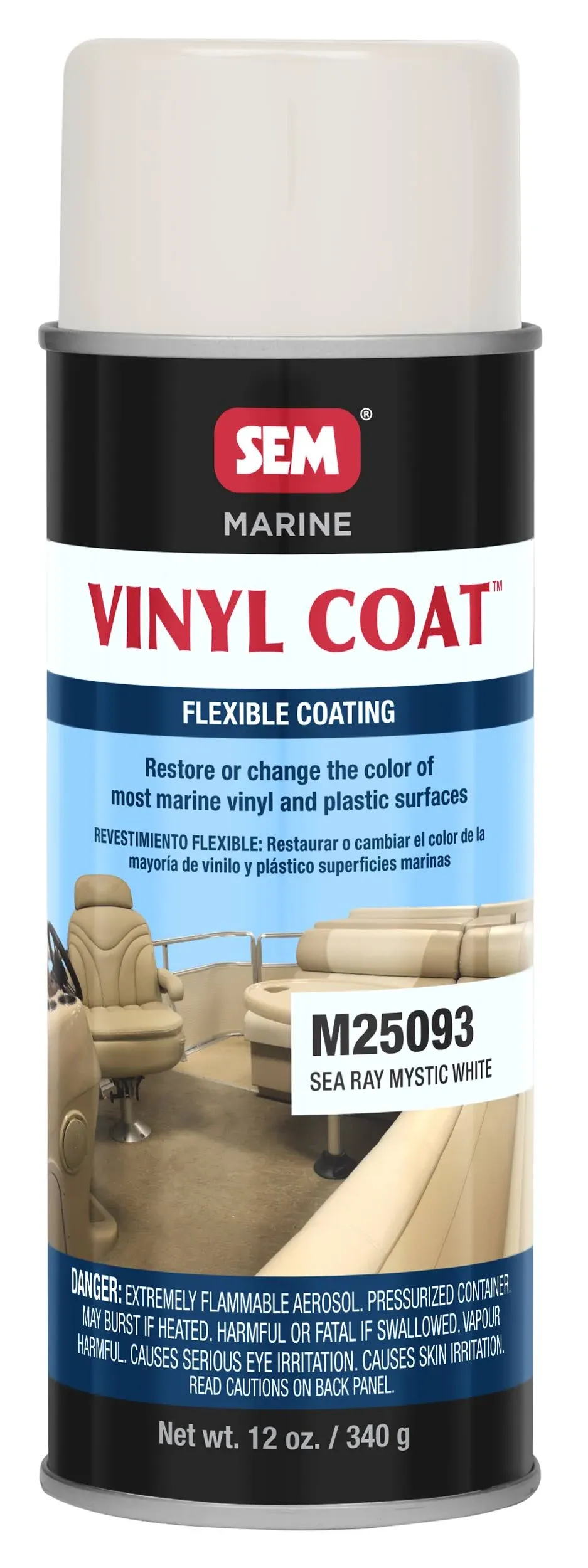 SEM M25093 Vinyl Coat - Sea Ray Mystic White - 12oz