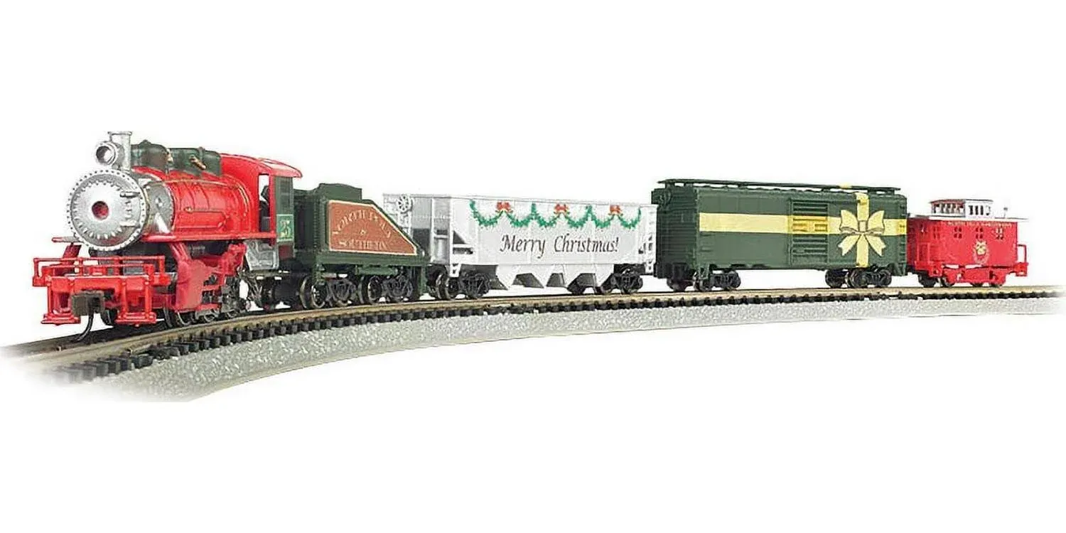 Bachmann N Merry Christmas Steam Freight Set/0-6-0