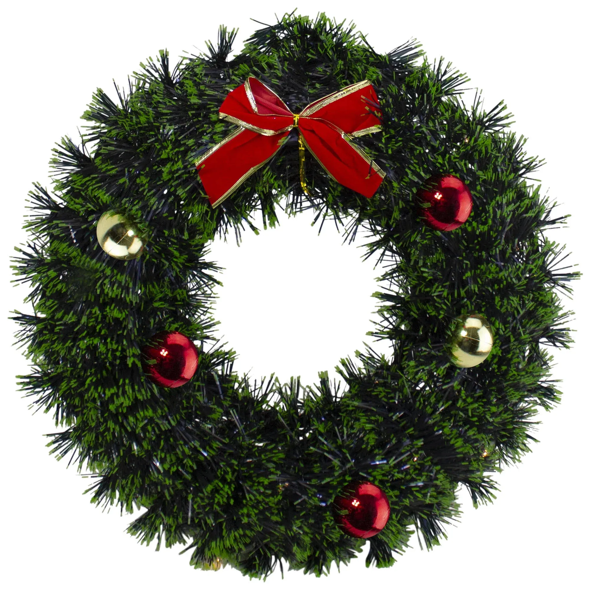 Tinsel Artificial Christmas Wreath With a Bow, 17"
      
          Tinsel Artificial Christmas Wreath With a Bow, 17"