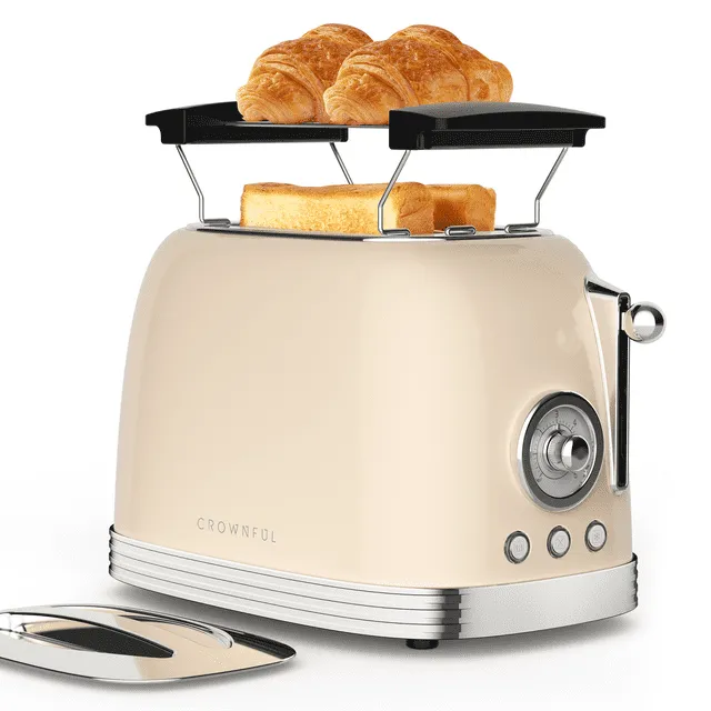 CROWNFUL 2-Slice Toaster (Certified Refurbished) Black