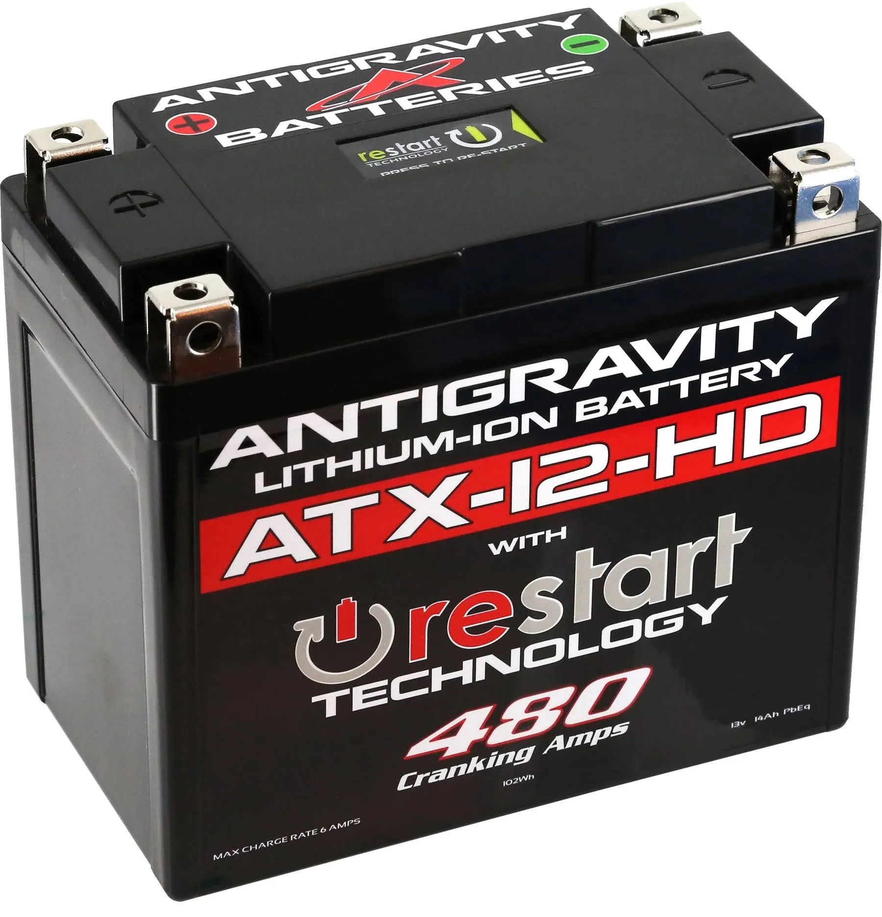 Antigravity Batteries - YTX12 High Power Lithium Battery w/Re-Start