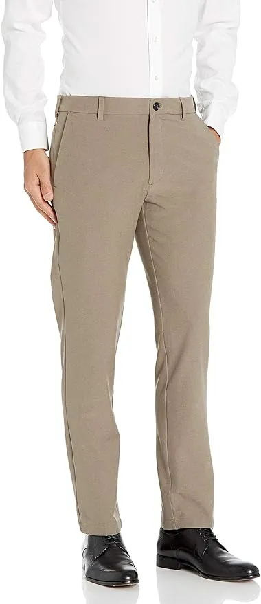 Van Heusen Black Flex Stretch Flat Front Slim Dress Pants