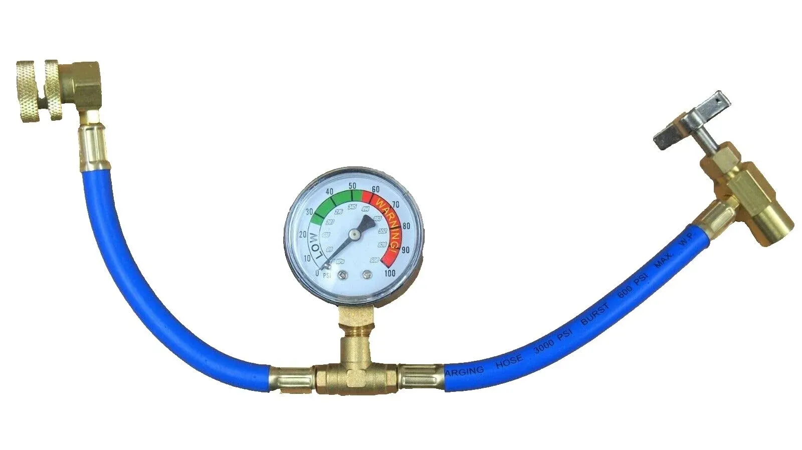 Self-Sealing R134a A/C Can Tap Gauge Hose Recharge AC Conditioning 1/2"