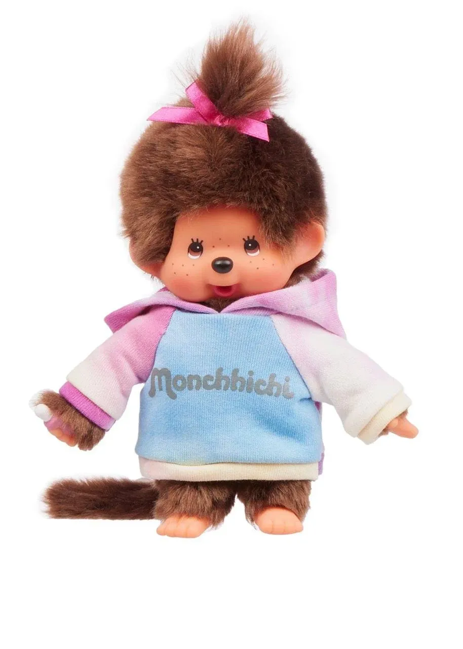 Monchhichi Tie-Dye Hoodie Girl Plush