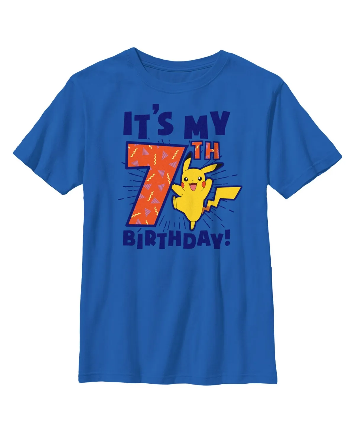 Pokemon Boy's It's My 7th Birthday Pikachu T-Shirt