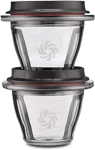 Vitamix Ascent Series Blending Bowls, Two 8 oz. with SELF-DETECT, Clear - 66192 - (Does not include Base Blade)