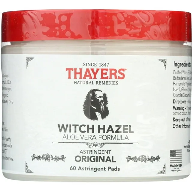 Buy Witch Hazel Pads 60 Pads By Thayers | Herbspro.com