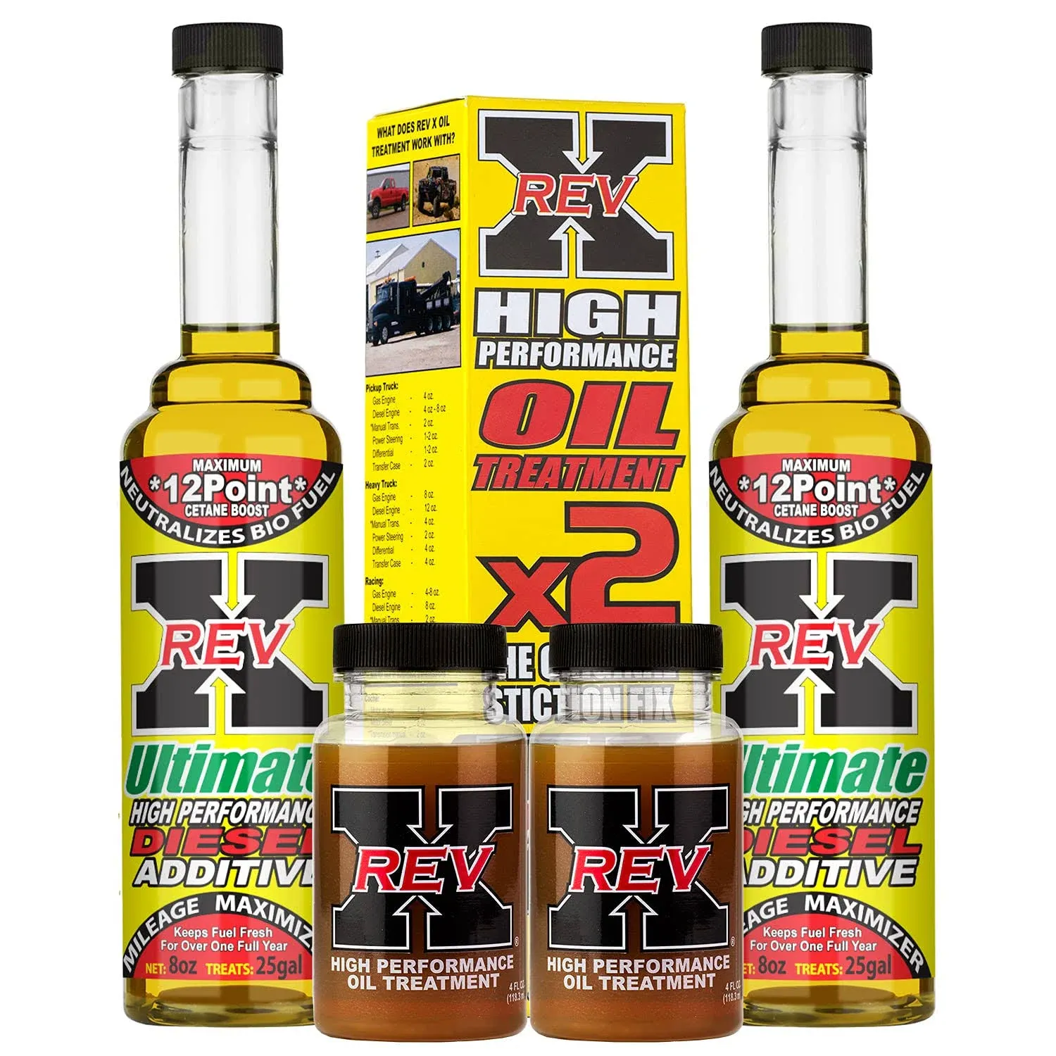 REV X Ultimate Diesel Kit - Ultimate Fuel  (2) + Stiction Fix Treatment