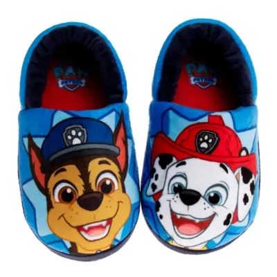 Nickelodeon Paw Patrol Marshall And Chase Toddler Boys' Dual Sizes Slippers