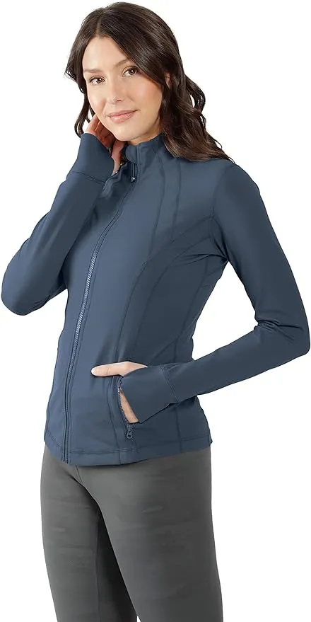 90 Degree By Reflex Women’s Lightweight, Full Zip Running Track Jacket