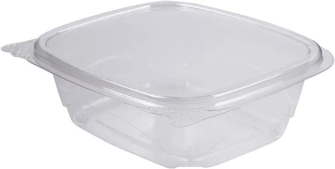 Karat 16oz PET Plastic Hinged Deli Container