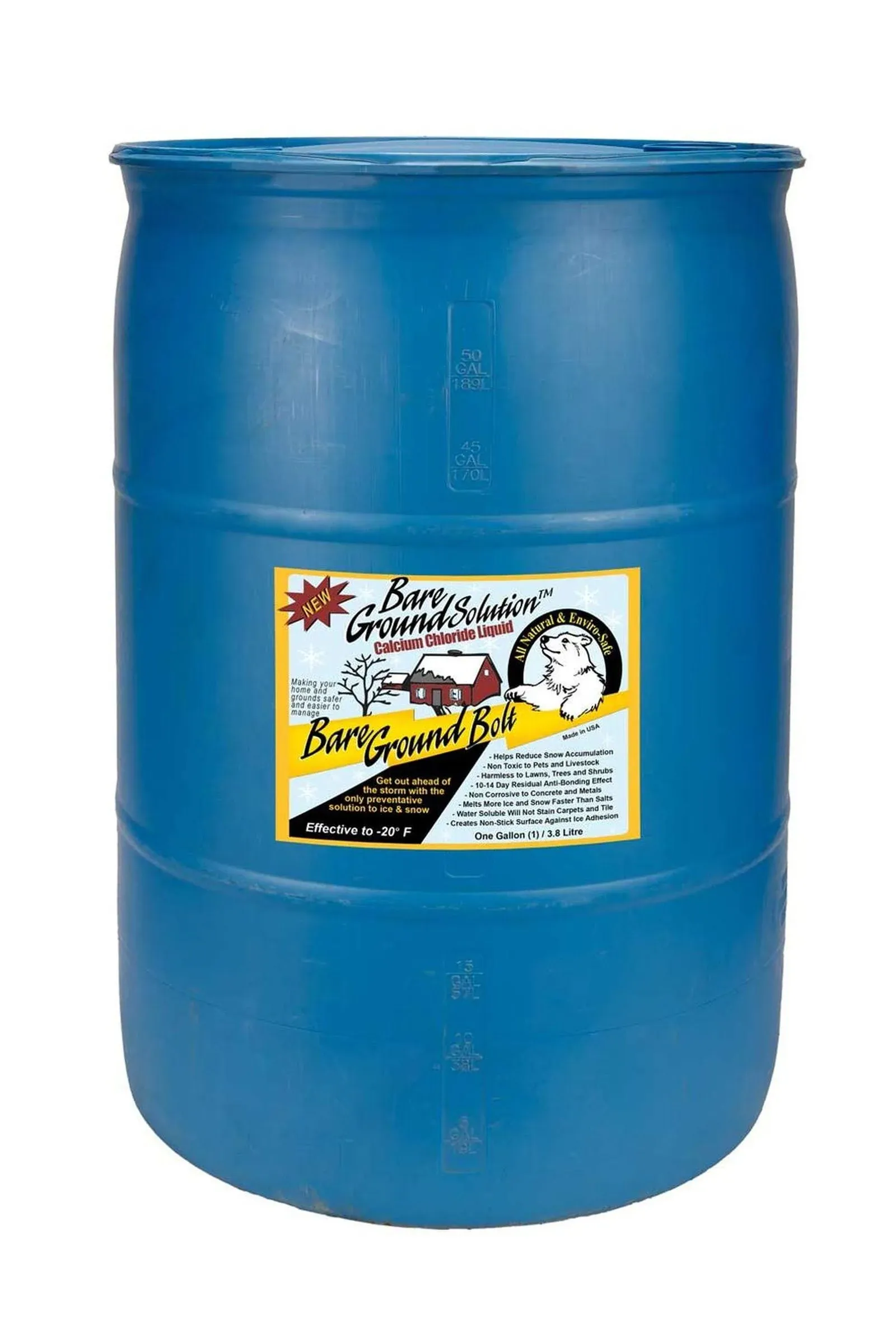 Bare Ground Bolt Liquid Calcium Chloride (55 Gallon Drum) - BGB-55DC