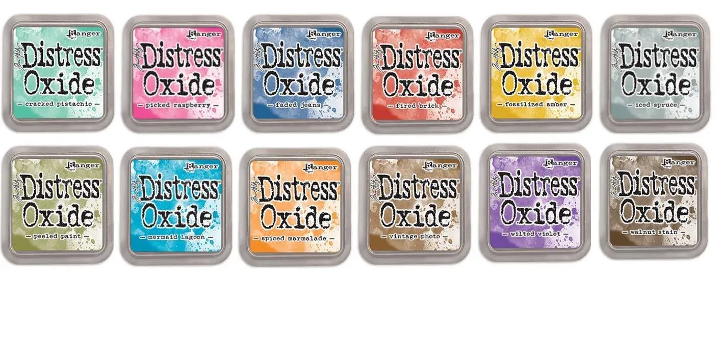 Ranger Tim Holtz Bundle of 12 Distress Oxide Ink Pads - Summer 2018 Colors