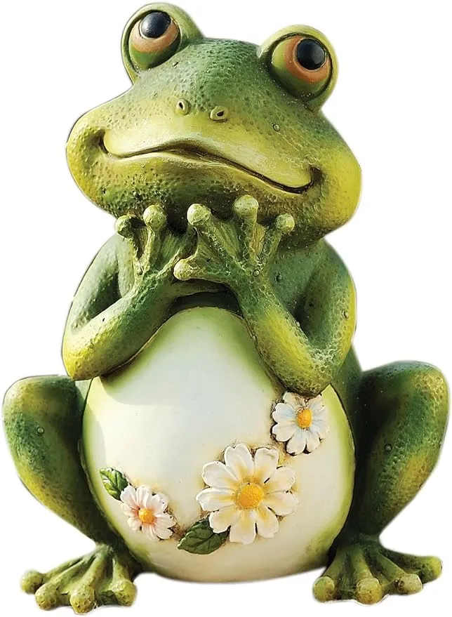 Joseph Studio 65904 Tall Frog Sitting Up Garden Statue 9.5-Inch