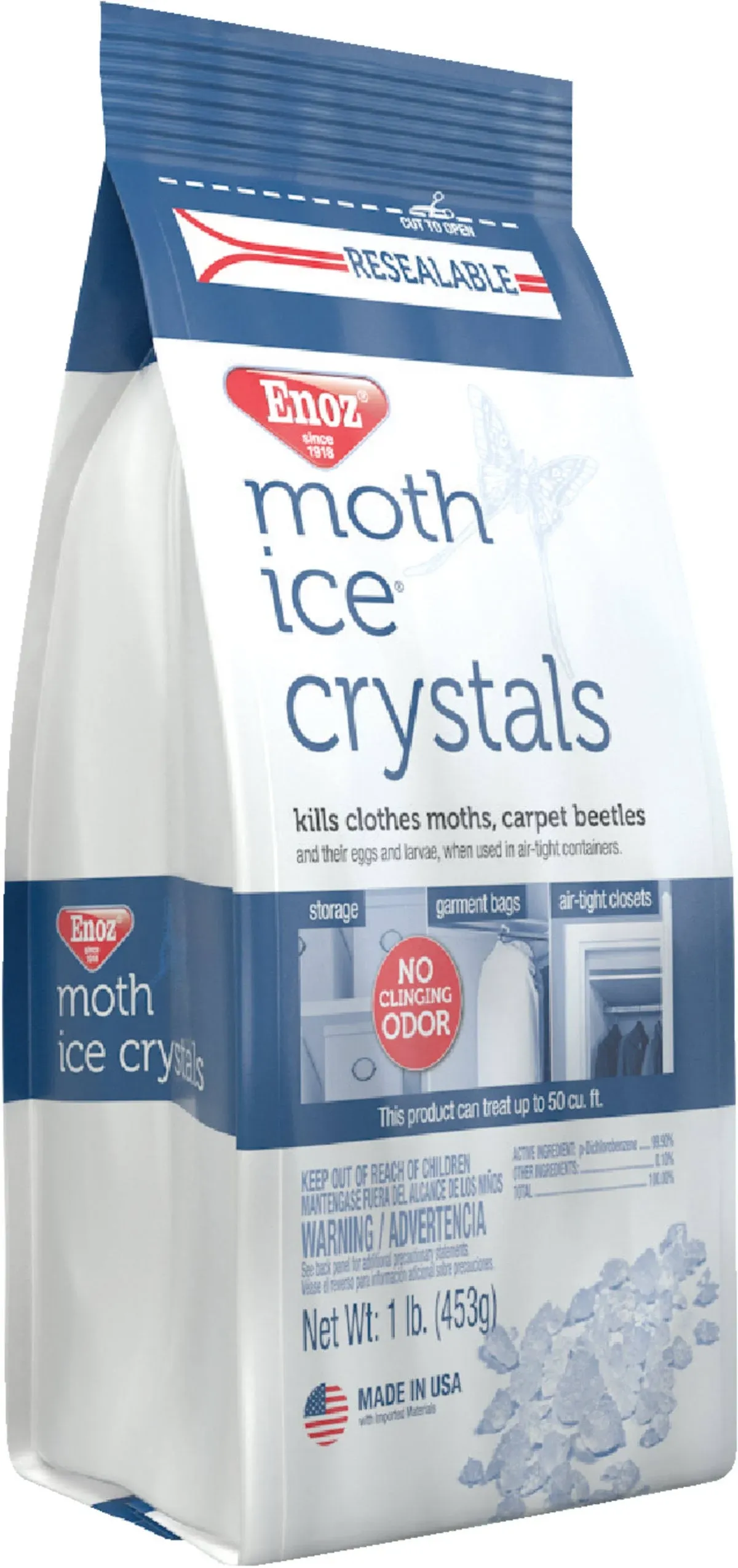 Enoz Moth Ice Crystals - 1 lb