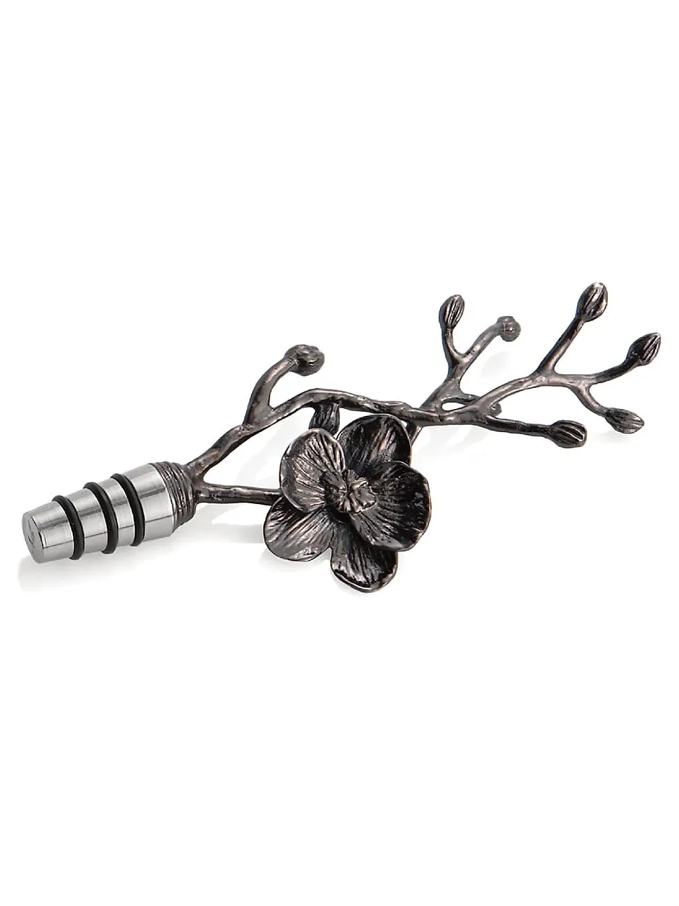 Black Orchid Wine Stopper