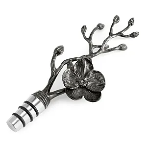 Black Orchid Wine Stopper