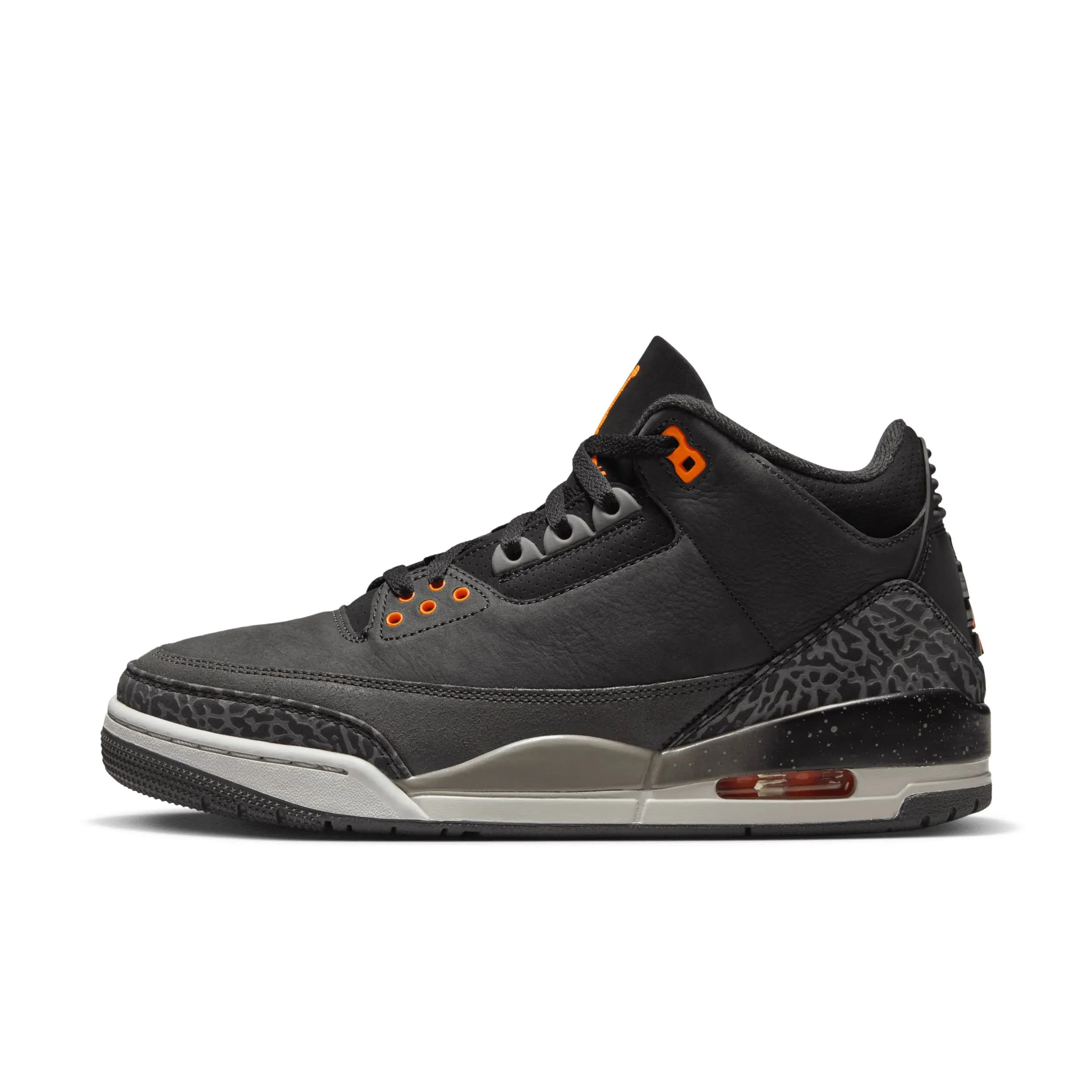 Air Jordan 3 Retro Fear Mens Lifestyle Shoe - Night Stadium/Total Orange