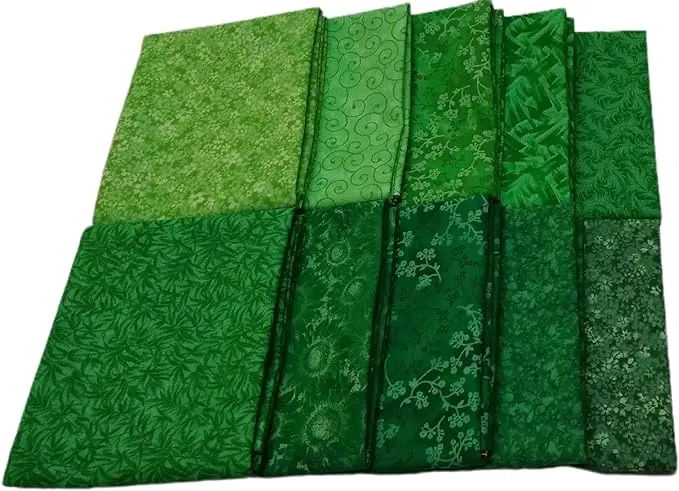 Fuller Fabrics Fat Quarter Bundle Assorted Green Prints