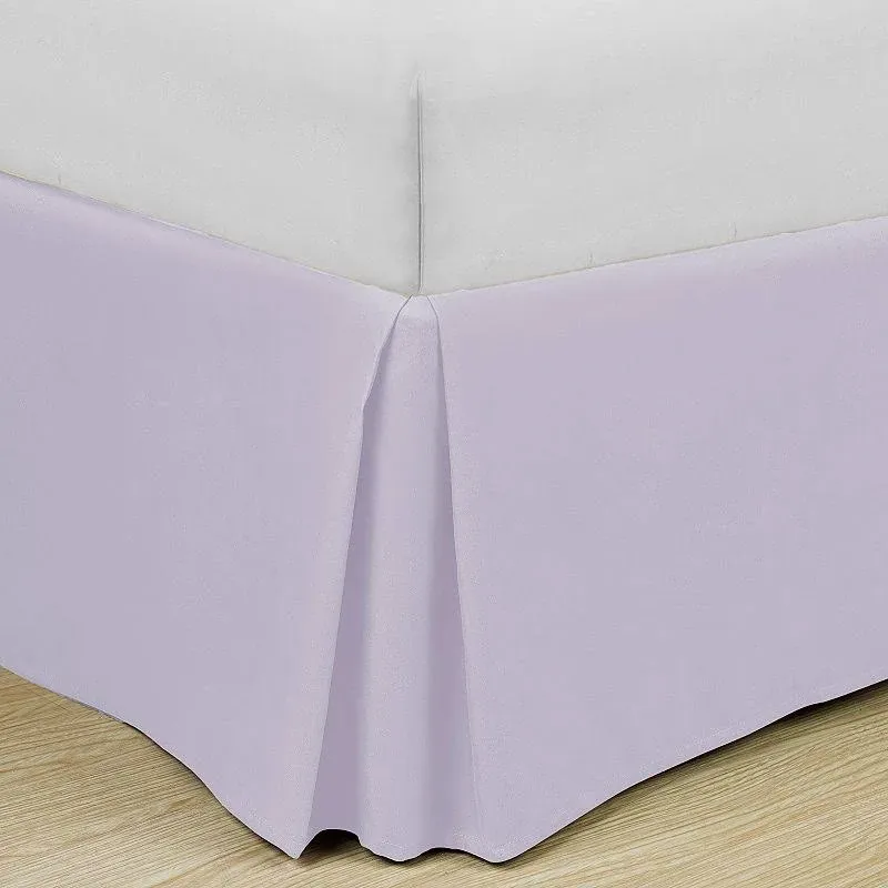 Swift Home Easy-Fit Basic Pleated Bedskirt California King Lavender