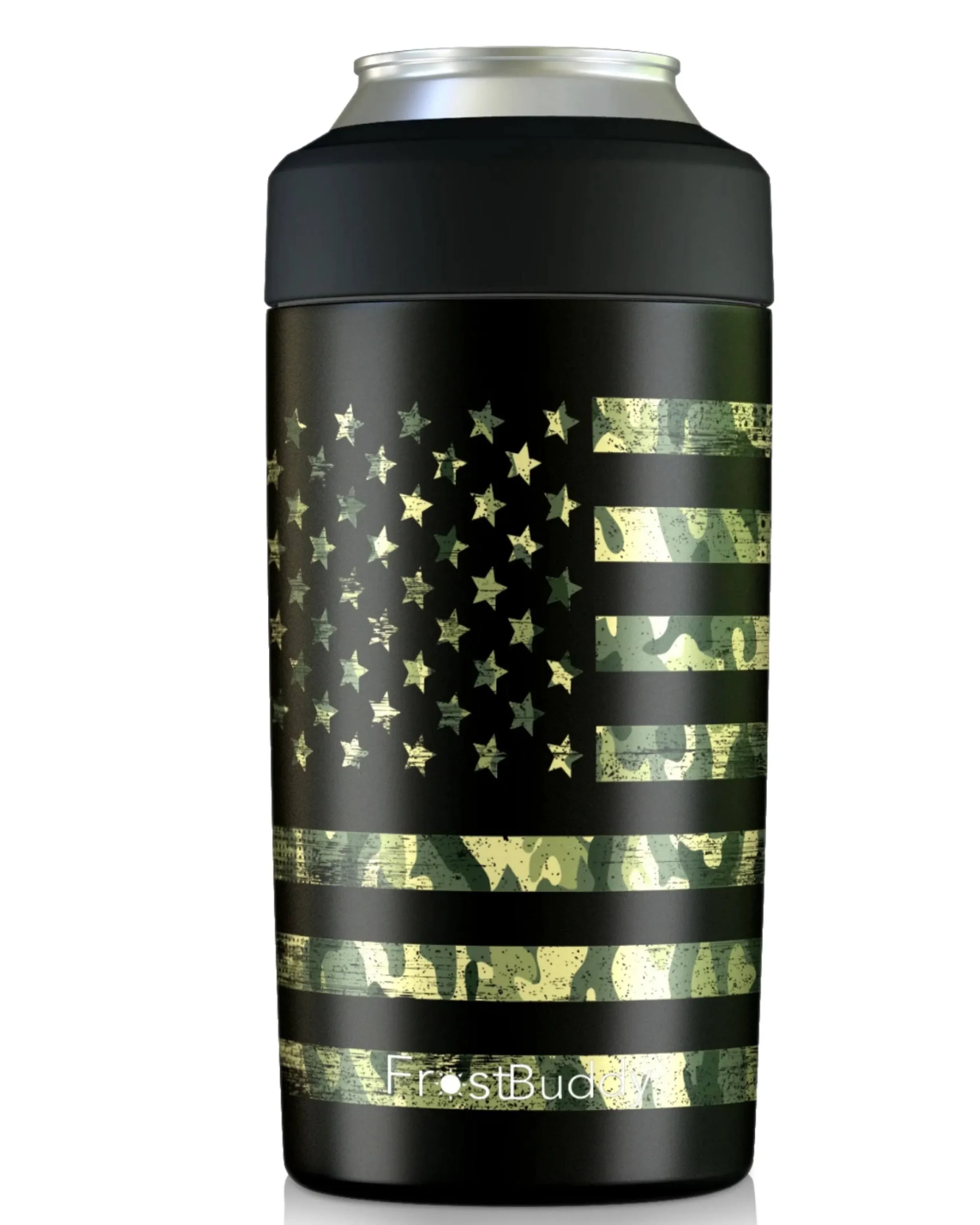 FrostBuddy® Universal Buddy 2.0 Camo Flag Can Cooler UNI-CAMOFLAG