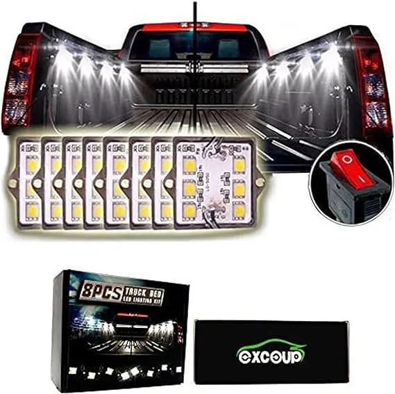 LED Lights for Truck Bed LED Lighting Kit Pickup Bed Lights with 48 Super Bright ...