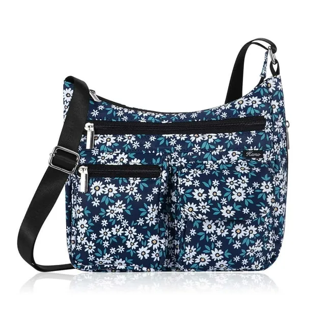 Crossbody Bag for Women - Multi-pocket Shoulder Bag Lightweight Messenger Bag Casual printed Purse Handbag Travel Bag