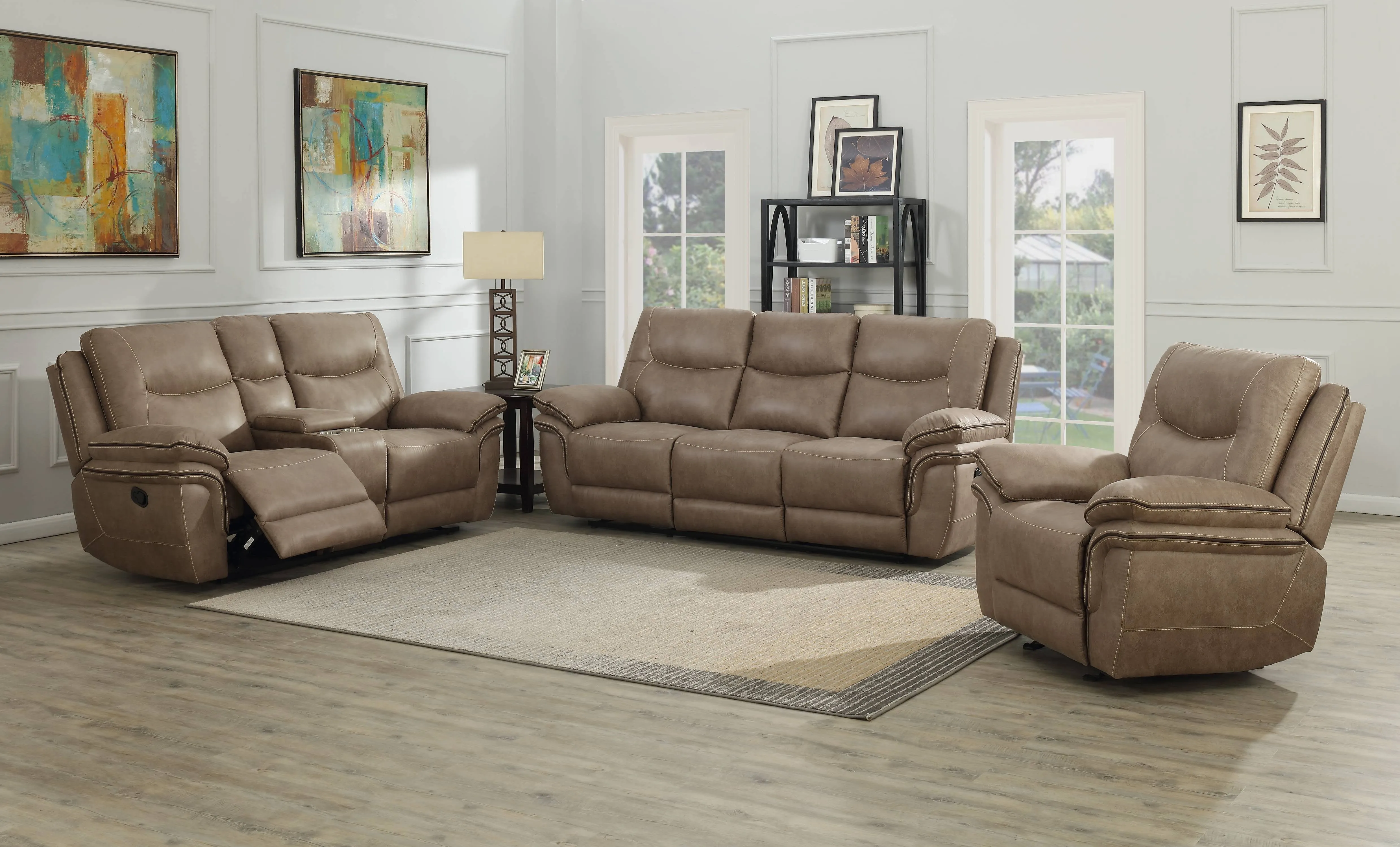 Steve Silver Isabella Sofa, Loveseat and Chair Set - Sand