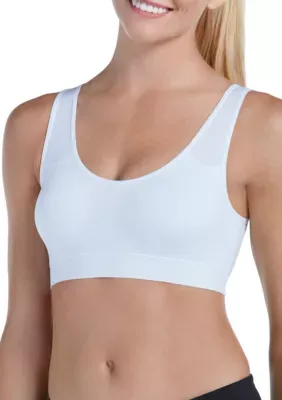 Jockey Women's Modern Micro SeamfreeÂ® Bralette, White, Medium