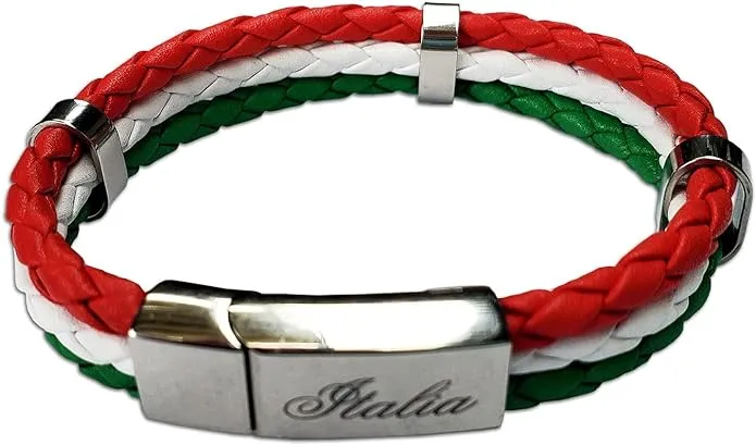 Italia TriColor Leather Bracelet