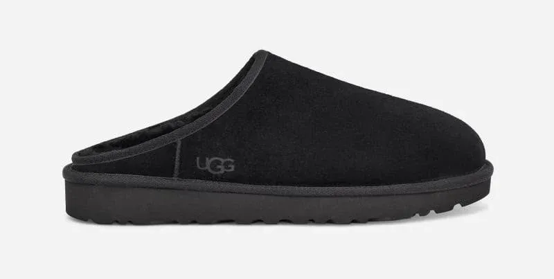 Men's Ugg Classic Slip-On Slippers 6 Black