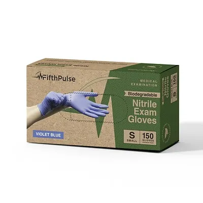 FifthPulse Biodegradable Disposable Nitrile Gloves Violet – 150 Count