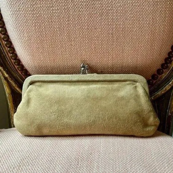 Classique Leather & Suede Clutch - Vintage Distressed