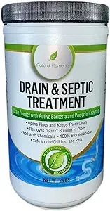 Natural Elements Drain &amp; Septic Treatment | Enzyme and Bacteria Drain Cleaner an