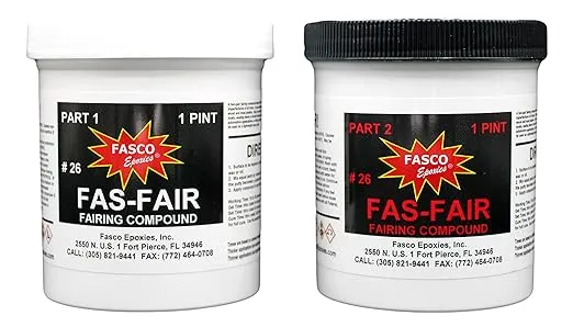 Fasco Epoxies Fas-Fair #26 Epoxy Fairing Compound Quart Kit