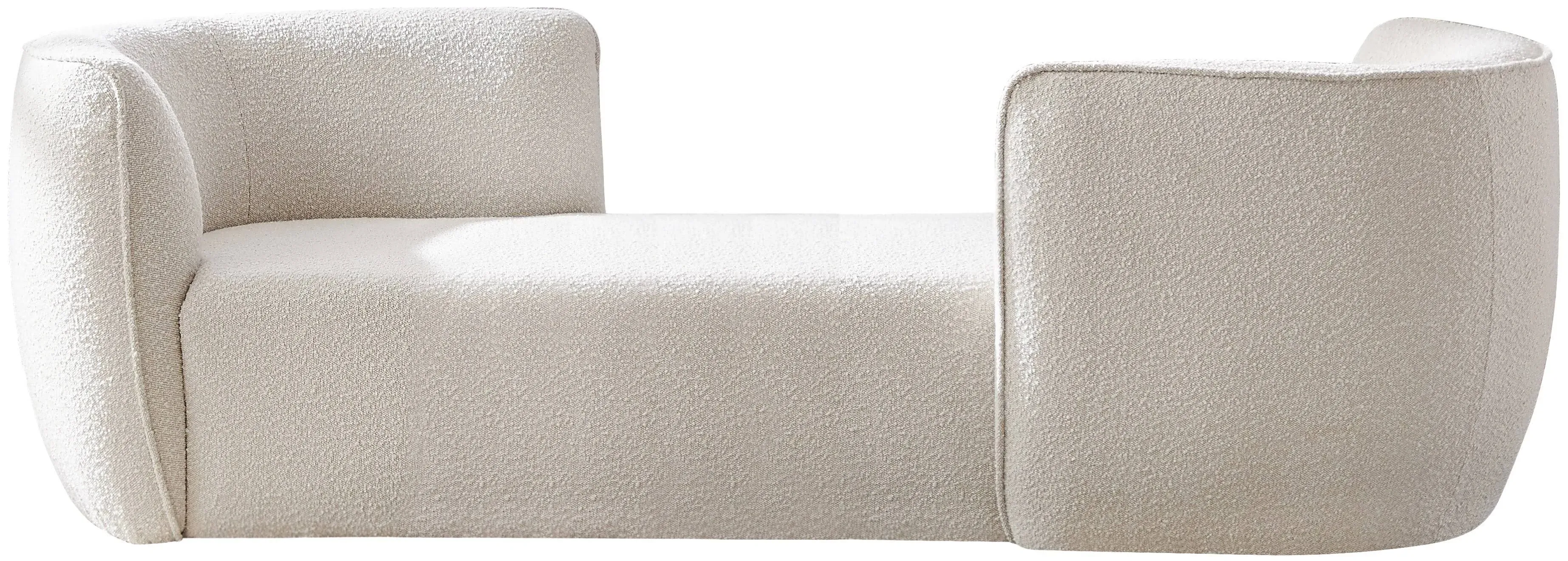 Meridian Hilton Cream Fabric Chaise