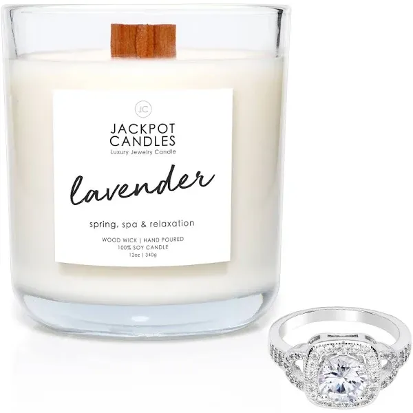 Lavender Candle with Ring Inside (Surprise Jewelry Valued at $15 to $5,000) Ring